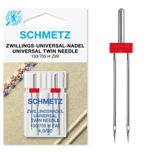 Schmetz Nähmaschinennadeln Twin Universal Größe 4.0-90 - 1 Stk. von Schmetz