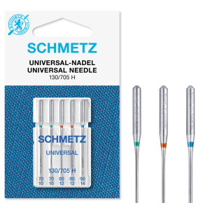 Schmetz Nähmaschinennadeln Universal 130/705H Größe 70-90 - 5 Stück von Schmetz