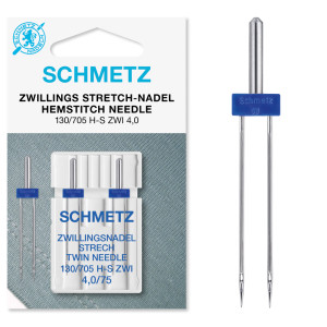 Schmetz Twin-Stretch-Nähmaschinennadeln Größe 4.0-75 - 2 Stück von Schmetz