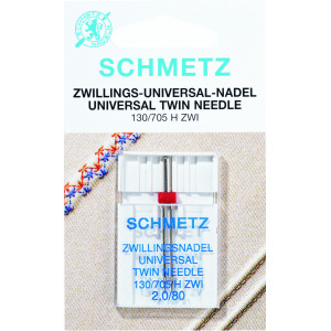 Schmetz Nähmaschinennadeln Zwillingsnadeln 130/705 H-Zwi 2,0-80 - 2 St von Schmetz