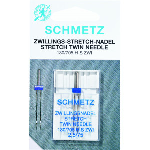 Schmetz Nähmaschinennadeln Zwilling Stretch 130/705 H-S Zwi Gr. 4,0-75 von Schmetz