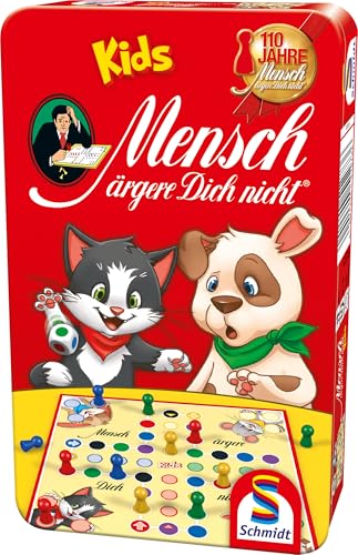 Schmidt Sp 51273 Mensch ärgere Dich Nicht Kids, Bring Mich mit Spiel in der Metalldose von Schmidt