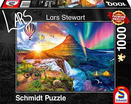 Schmidt Spiele 59908 Lars Stewart, Island, Night and Day, 1000 Teile Puzzle von Schmidt