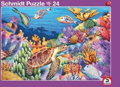 2er-Set Rahmenpuzzle Meer und Afrika 24 + 40 Teile von Schmidt