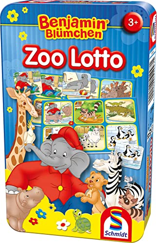 Schmidt Spiele 51447 Benjamin Blümchen, Zoo Lotto, Reisespiel von Schmidt