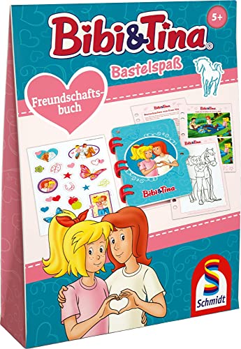 Bibi & Tina, Bastelspaß, Freundschaftsbuch: BASTELSETS IN FALTSCHACHTEL von Schmidt Spiele