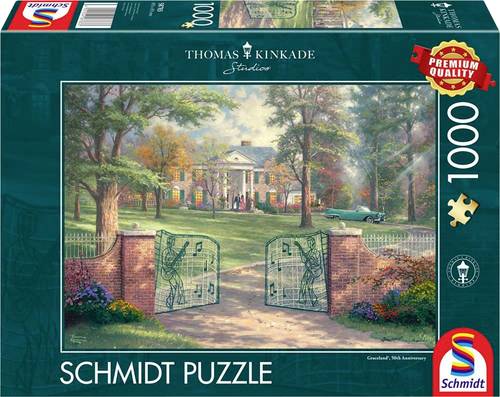 Graceland 50th Anniversary, Puzzle Thomas Kinkade 1.000 Teile 58783 1St. von Schmidt Spiele