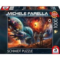 Schmidt Spiele 58536 - Kosmische Farbenpracht, Reise ins Weltall, Puzzle Michele Farella 1.000 Teile von Schmidt Spiele