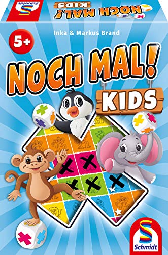 Schmidt Spiele 40610 Noch mal Kids, Kinderspiel, Würfelspiel, Blau, Grün, Gelb von Schmidt