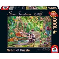 SCHMIDT 59962 Puzzle 1000 Teile Wildlife Asiatische Tierwelt von Schmidt Spiele