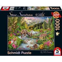 SCHMIDT 59964 Puzzle 1000 Teile Wildlife Wildtiere am Waldesrand von Schmidt Spiele