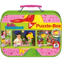 SCHMIDT SPIELE 55595 Kinderpuzzle-Box, 2 x 60, 2 x 100 Teile - Bibi Blocksberg, von Schmidt Spiele