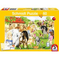 SCHMIDT SPIELE 56205 Puzzle Spaß auf dem Ponyhof, 60 Teile von Schmidt Spiele