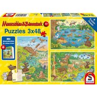 SCHMIDT SPIELE 56413 Kipu Puzzle 3x48 Teile Reise in die Natur von Schmidt Spiele