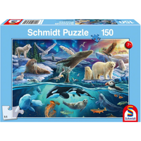 SCHMIDT SPIELE 56484 Kinderpuzzle 150 Teile - Tiere in der Arktis von Schmidt Spiele