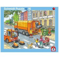 SCHMIDT SPIELE 56791 Rahmenpuzzle Fahrt mit dem Müllauto 16 Teile / Achtung, Baustelle! 24 Teile SCHMIDT SPIELE 56791 Rahmenpuzzle Fahrt mit dem Müllauto 16 Teile / Achtung, Baustelle! 24 Teile von Schmidt Spiele