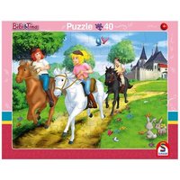 SCHMIDT SPIELE 56795 Rahmenpuzzle Bibi und Tina 24 Teile / 40 Teile von Schmidt Spiele