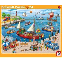 SCHMIDT SPIELE 56812 2er-Set Rahmenpuzzle Hafen / Bahnhof 24 Teile / 40 Teile SCHMIDT SPIELE 56812 2er-Set Rahmenpuzzle Hafen / Bahnhof 24 Teile / 40 Teile von Schmidt Spiele