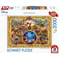 SCHMIDT SPIELE 57371 Disney, Mickey & Minnie, Dream Collage II, Thomas Kinkade Puzzle 1.000 Teile - DISNEY von Schmidt Spiele