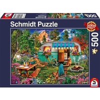 SCHMIDT SPIELE 57379 Camper-Romantik, Puzzle 500 Teile von Schmidt Spiele