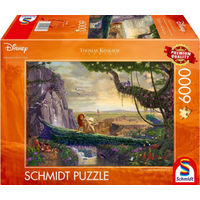 SCHMIDT SPIELE 57396 Erwachsenenpuzzle 6000 Teile Thomas Kinkade Studios: Disney Dreams Collection - The Lion King, Return to Pride Rock von Schmidt Spiele