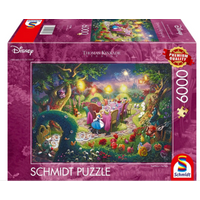 SCHMIDT SPIELE 57398 Puzzle 6000 Teile Thomas Kinkade Disney, Mad Hatter’s Tea Party von Schmidt Spiele