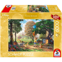 SCHMIDT SPIELE 57399 Erwachsenenpuzzle 6000 Teile Thomas Kinkade Studios: Disney Dreams Collection - Winnie Pooh II von Schmidt Spiele