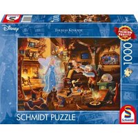 SCHMIDT SPIELE 57526 Erwachsenenpuzzle 1000 Teile Thomas Kinkade Disney, Geppetto's Pinocchio von Schmidt Spiele