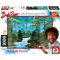 SCHMIDT SPIELE 57536 PUZZLE 1000 Teile Bob Ross - Abgelegene Brücke von Schmidt Spiele