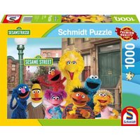 SCHMIDT SPIELE 57574 PUZZLE 1000 Teile Sesamstraße Ein Wiedersehen mit guten alten Freunden von Schmidt Spiele