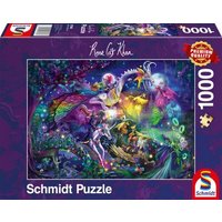 SCHMIDT SPIELE 57586 PUZZLE 1000 Teile Rose Cat Khan - Sommernachtszirkus von Schmidt Spiele