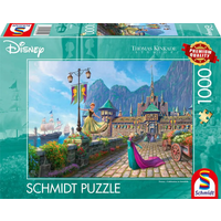 SCHMIDT SPIELE 58042 Puzzle 1000 Teile Disney, Frozen, Celebrating in Arendelle von Schmidt Spiele