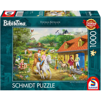 SCHMIDT SPIELE 58425 Puzzle 1000 Teile KIDDINX Bibi & Tina, Spaß auf dem Martinshof von Schmidt Spiele