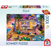 SCHMIDT SPIELE 58573 Puzzle 1000 Teile Mit dem Wohnwagen am Meer von Schmidt Spiele