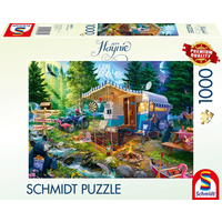 SCHMIDT SPIELE 58575 Puzzle 1000 Teile Mit dem Caravan in den Bergen von Schmidt Spiele