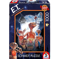 SCHMIDT SPIELE 58584 Puzzle 1000 Teile E.T., Der Außerirdische, Abenteuer eines Außerirdischen von Schmidt Spiele