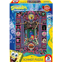 SCHMIDT SPIELE 58587 Puzzle 1000 Teile SpongeBob, SpongeBobs verrückte Welt von Schmidt Spiele