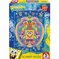 SCHMIDT SPIELE 58588 Puzzle 1000 Teile SpongeBob, Hommage an SpongeBob von Schmidt Spiele