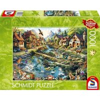 SCHMIDT SPIELE 58874 Puzzle 1000 Teile Dörfchen am Waldesrand SCHMIDT SPIELE 58874 Puzzle 1000 Teile Dörfchen am Waldesrand von Schmidt Spiele