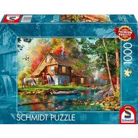 SCHMIDT SPIELE 58881 Puzzle 1000 Teile Wassermühle im Herbst SCHMIDT SPIELE 58881 Puzzle 1000 Teile Wassermühle im Herbst von Schmidt Spiele
