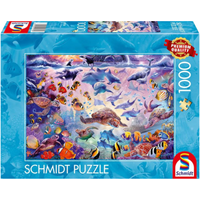 SCHMIDT SPIELE 59758 Erwachsenenpuzzle 1000 Teile Majestät des Ozeans von Schmidt Spiele