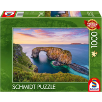 SCHMIDT SPIELE 59772 Puzzle 1000 Teile Ireland, Co.Donegal, Fanad, Great Pollet Sea Arch von Schmidt Spiele