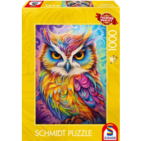 SCHMIDT SPIELE 59782 Puzzle 1000 Teile Eule im Papageienkleid von Schmidt Spiele