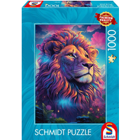 SCHMIDT SPIELE 59783 Puzzle 1000 Teile Löwe im Farbenwind von Schmidt Spiele