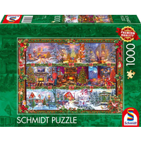 SCHMIDT SPIELE 59784 Puzzle 1000 Teile Fröhliche Weihnachtszeit von Schmidt Spiele