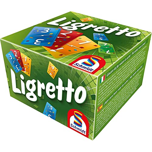 Schmidt , Ligretto Green, Card Game, Ages 8+, 2 to 4 Players, 15 mins Minutes Playing Time von Schmidt Spiele