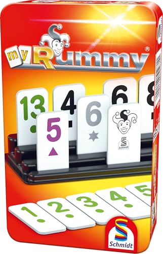 Schmidt Spiele 54281 51281 My Rummy, Bring Mich mit Spiel in der Metalldose von Schmidt