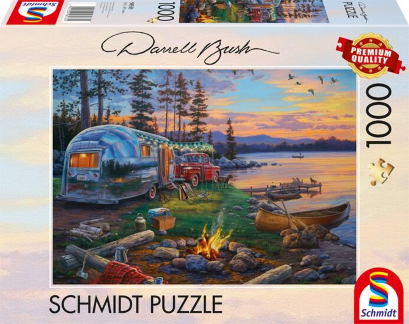 Schmidt Puzzle 1000 Teile - Darrell Bush Campingidyll am See - Schmidt Puzzle 1000 Teile - Darrell Bush Campingidyll am See - von Schmidt Spiele