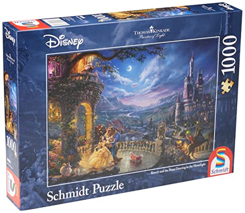 Schmidt Spiele, Thomas Kinkade: Disney Beauty and The Beast 2021 Edition (1000pc), Puzzle, Ages 12+ von Schmidt