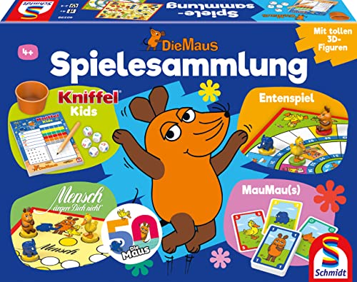 Schmidt Spiele 40598 Die Maus, Spielsammlung, Bunt, Meerkleurig von Schmidt